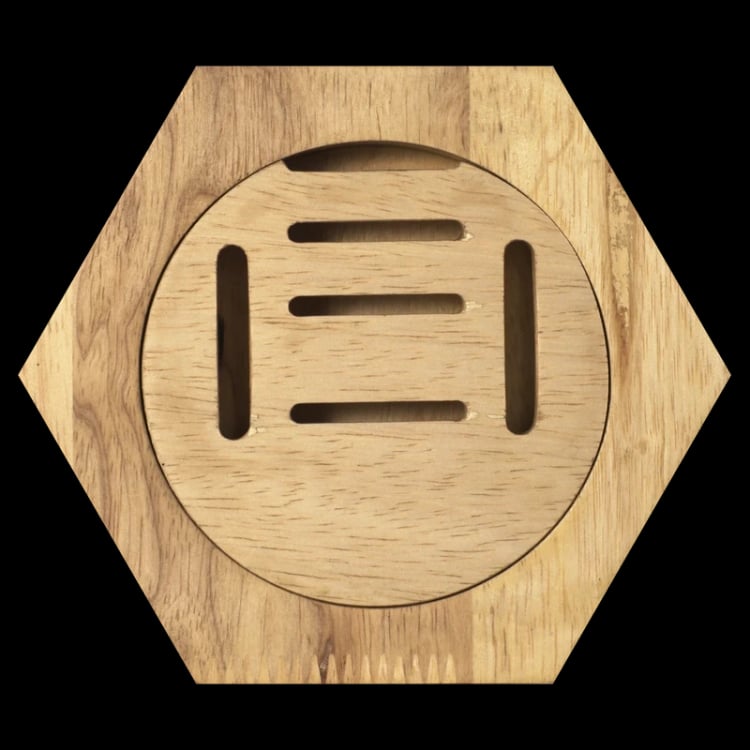 The Holder — natural pine grain, no two alike